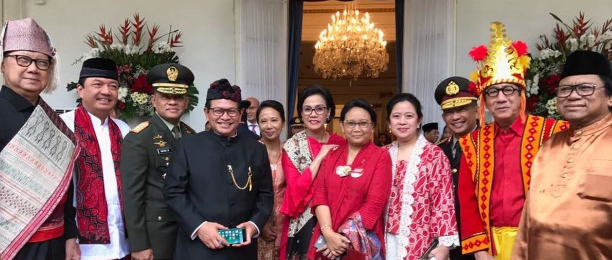 Republic of Indonesia's 77th Independence Day Ministers and President Wearing Traditional Clothing