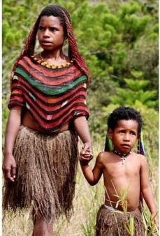 Papuan traditional clothes